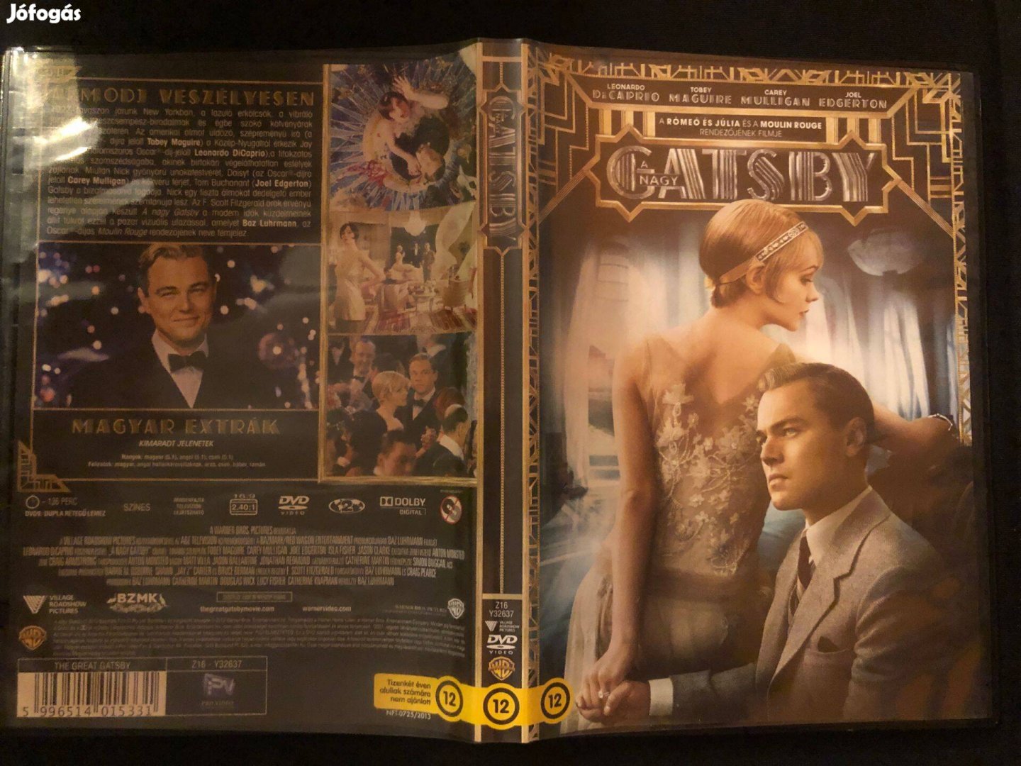 A nagy Gatsby DVD (Leonardo Di Caprio, Tobes Maguire)