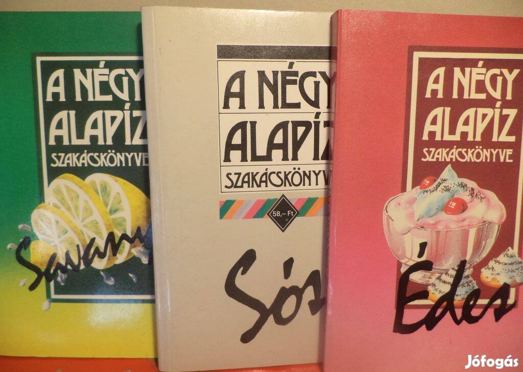 A négy alapíz szakácskönyve sorozat - 3 kötet