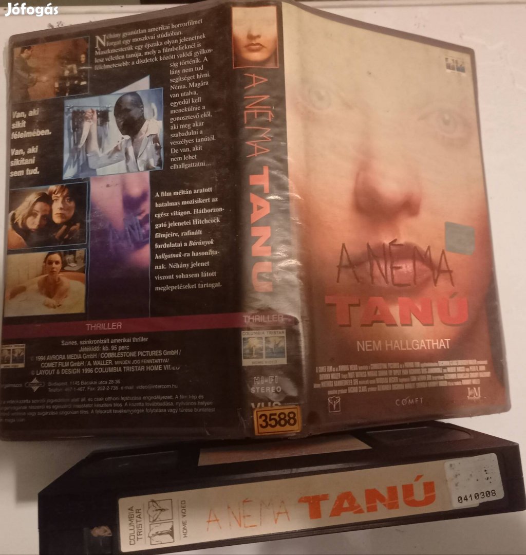 A néma tanú - thriller vhs - nagytok