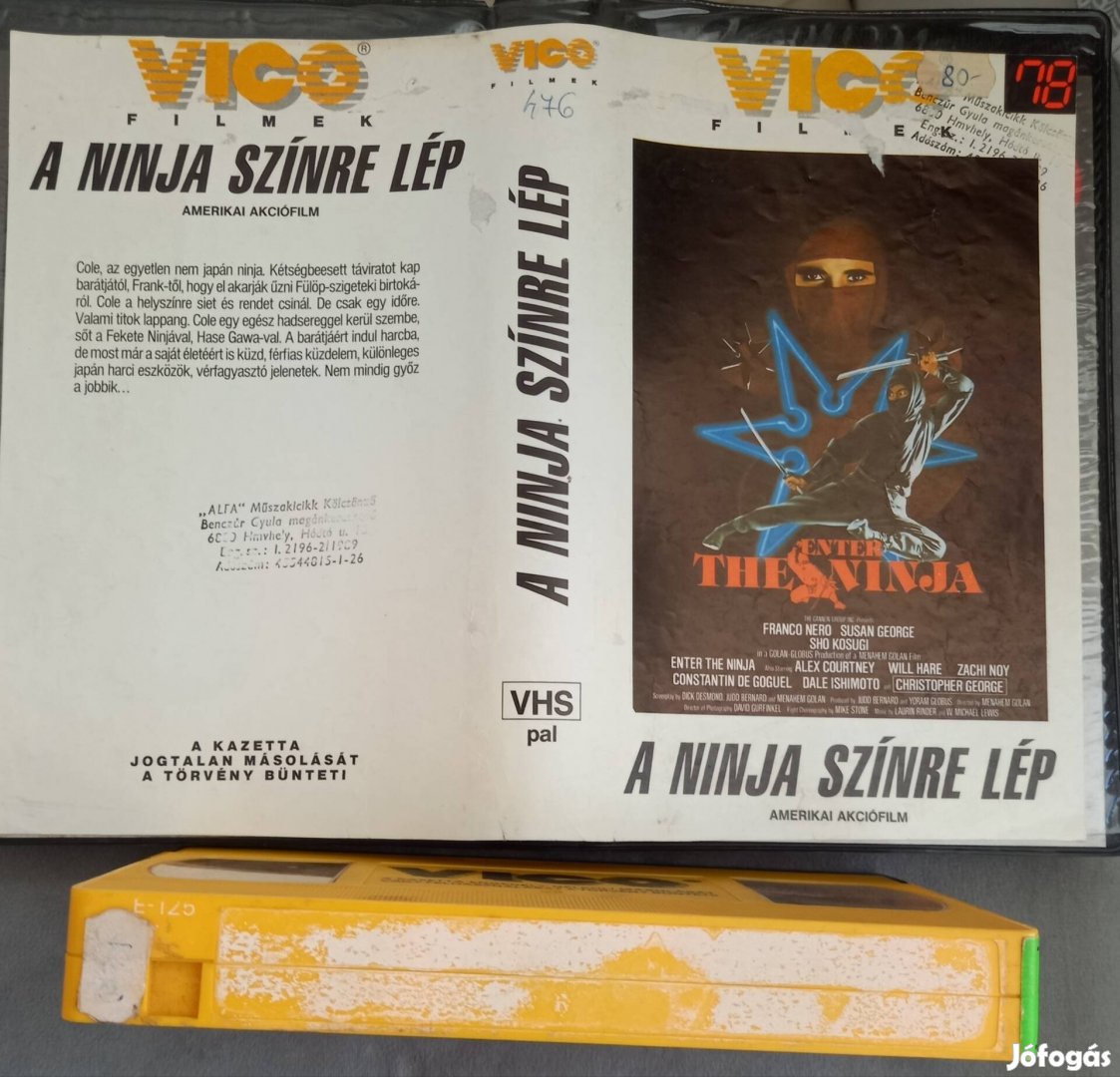 A ninja színrelép - akció vhs - vico