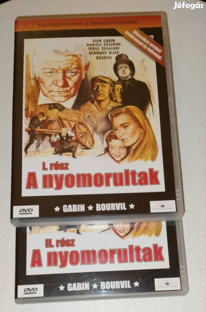 A nyomorultak I-II dvd Gabin