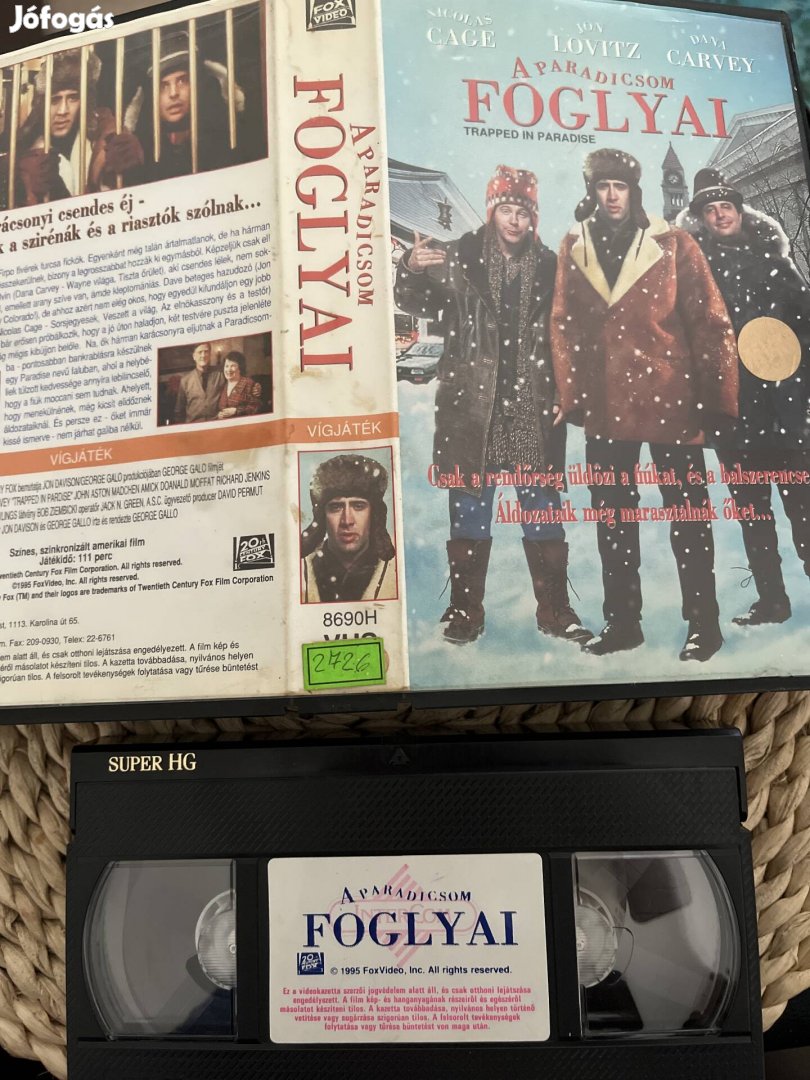 A paradicsom foglyai vhs