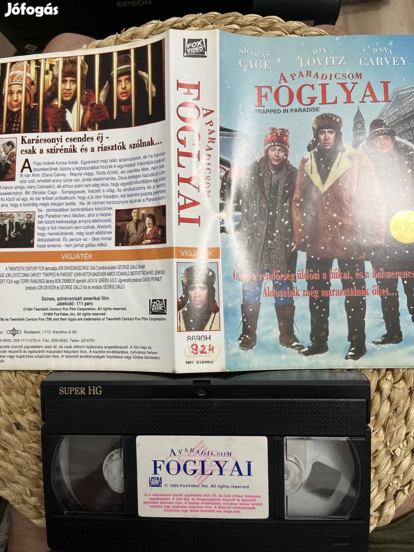 A paradicsom foglyai vhs