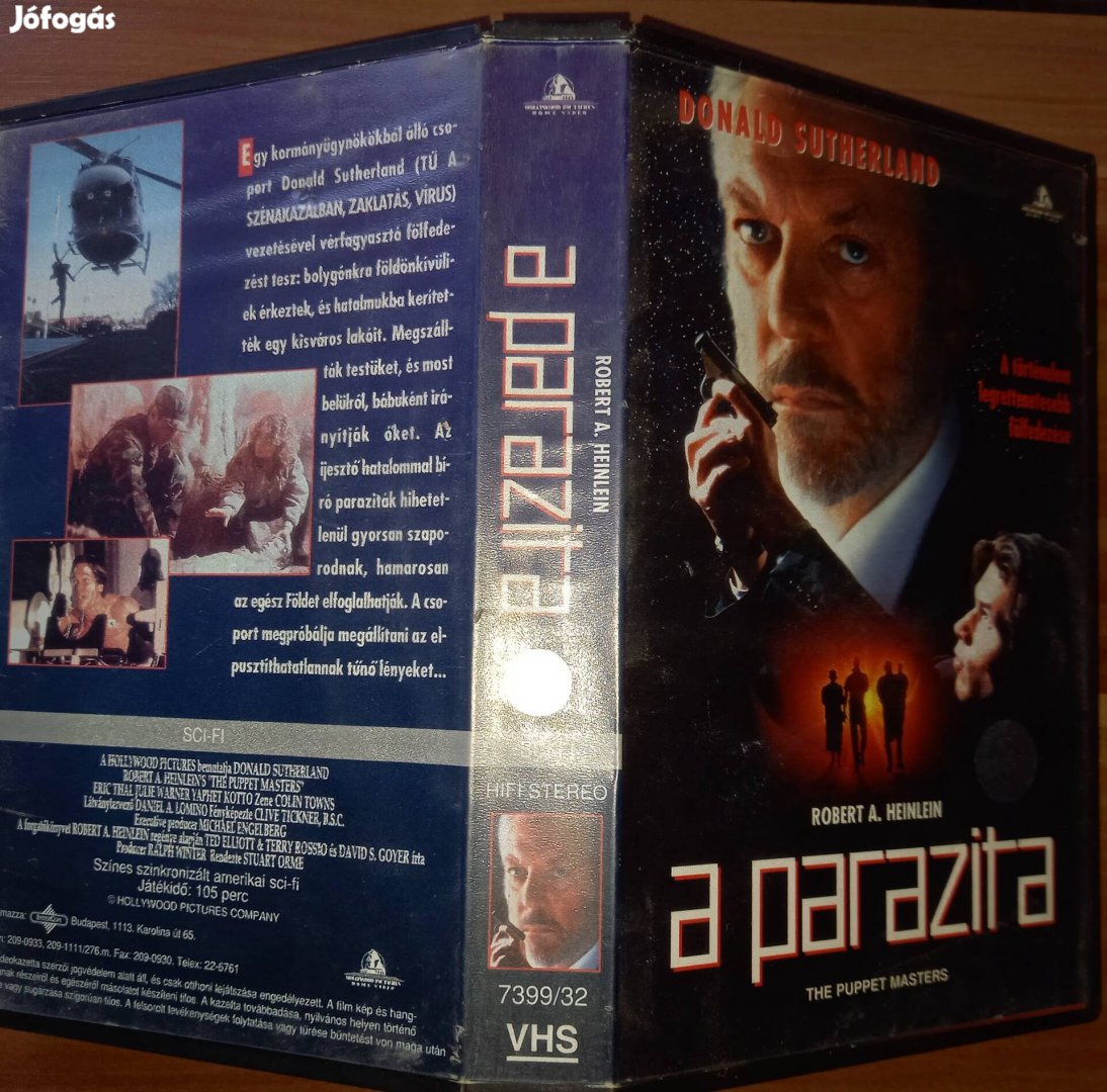 A parazita - sci- fi vhs - Donald Sutherland