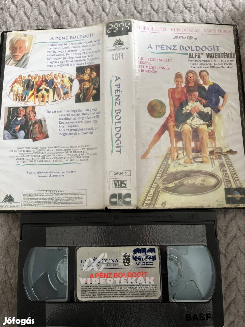 A pénz boldogít vhs kistok alfa vigjáték