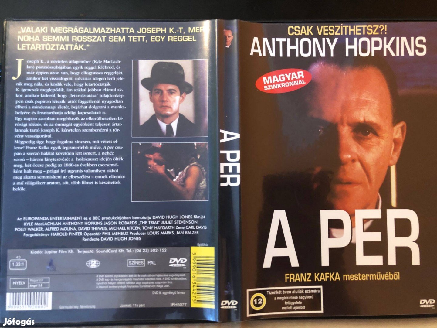 A per (karcmentes, Anthony Hopkins) DVD