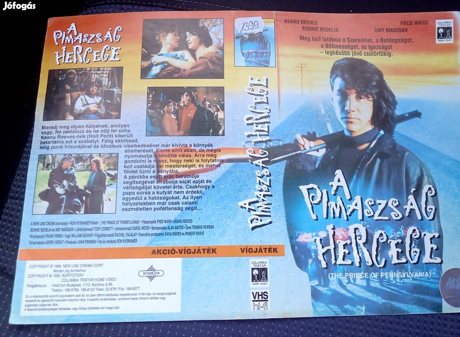 A pimaszság hercege - vígjáték vhs - Keeanu Reeves- nagytok