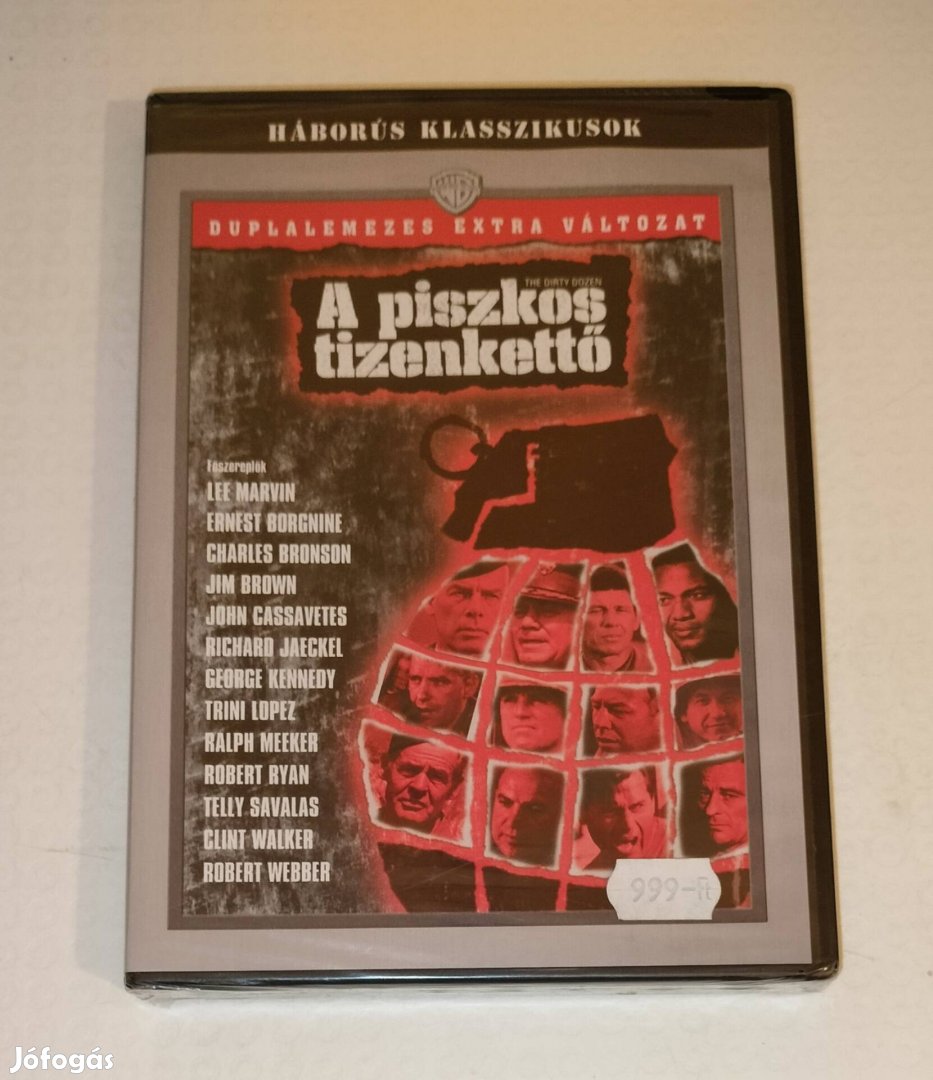 A piszkos tizenkettő dvd bontatlan dupla lemezes 