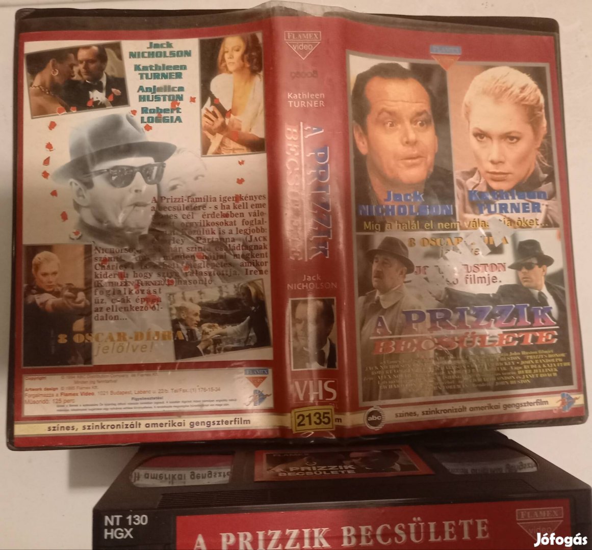 A prizzik becsülete - krimi vhs - Jack.Nickholson