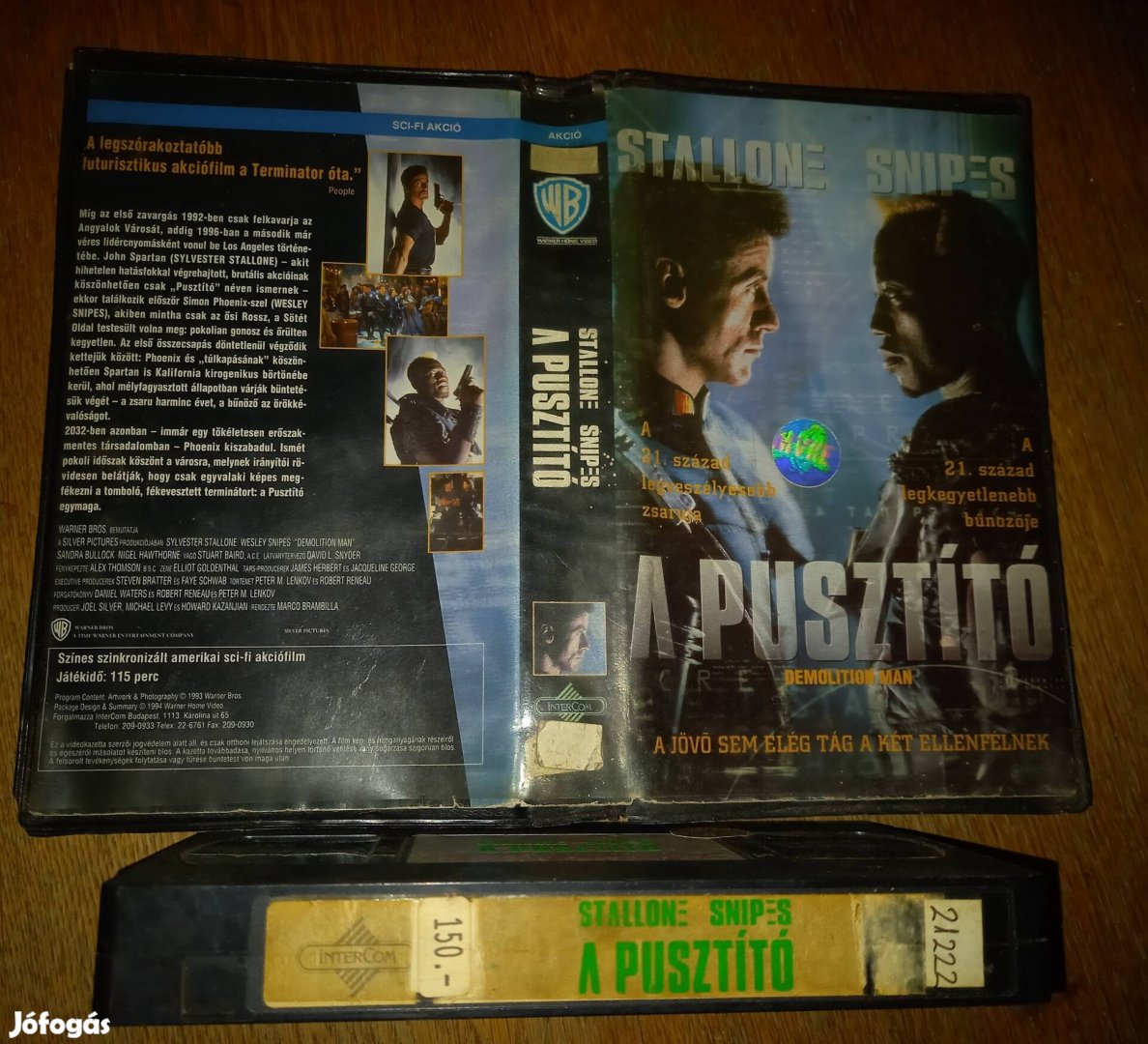 A pusztitó - sci-fi vhs - Sylvester Stallone -nagytokos