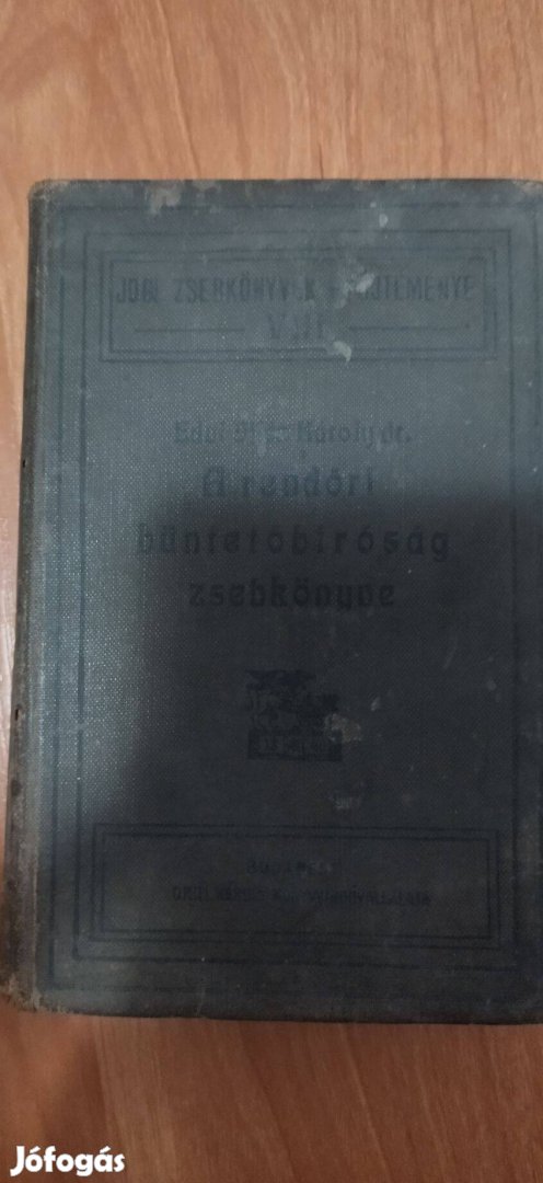 A rendőri büntetőbíróság zsebkönyve 1911