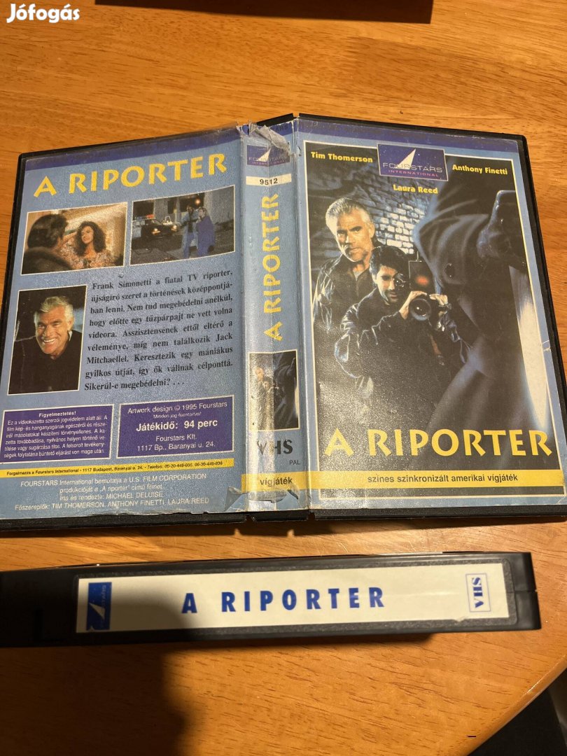 A riporter vhs.  