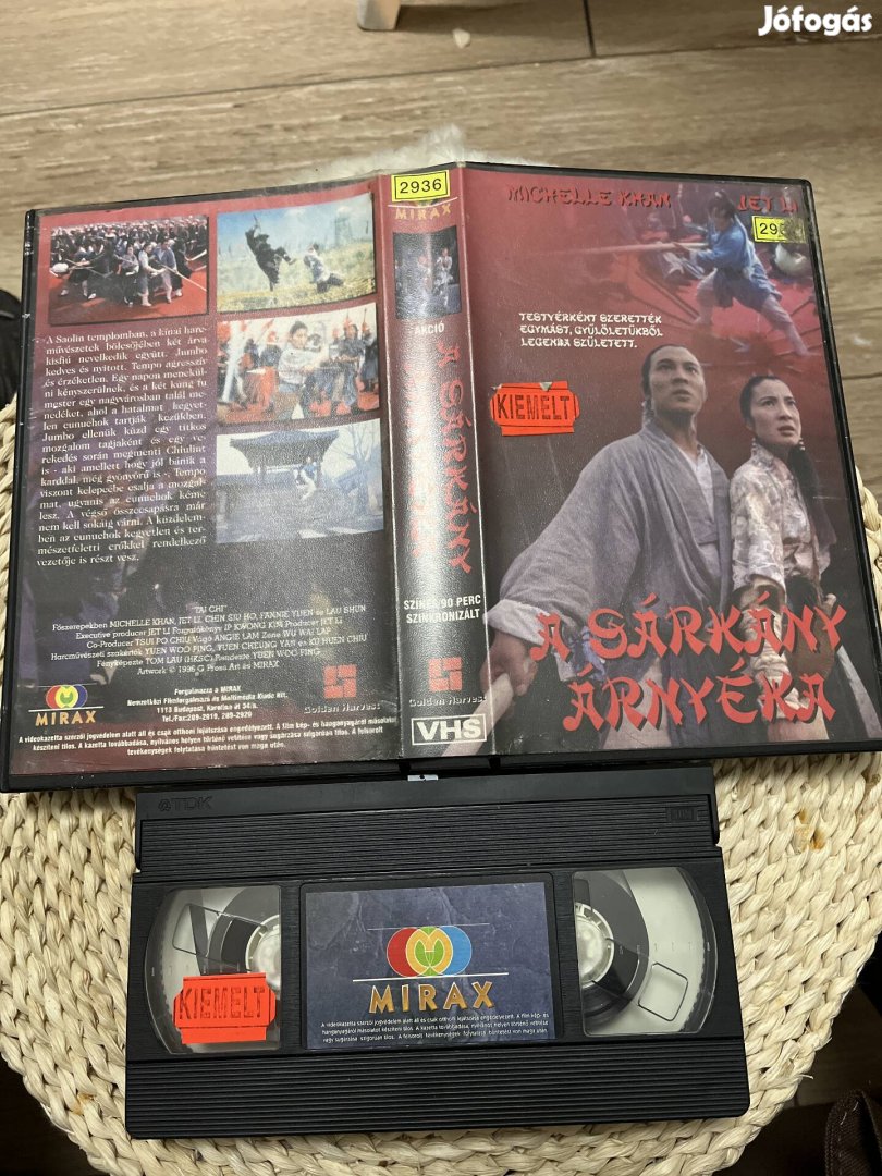 A sárkány árnyéka vhs film