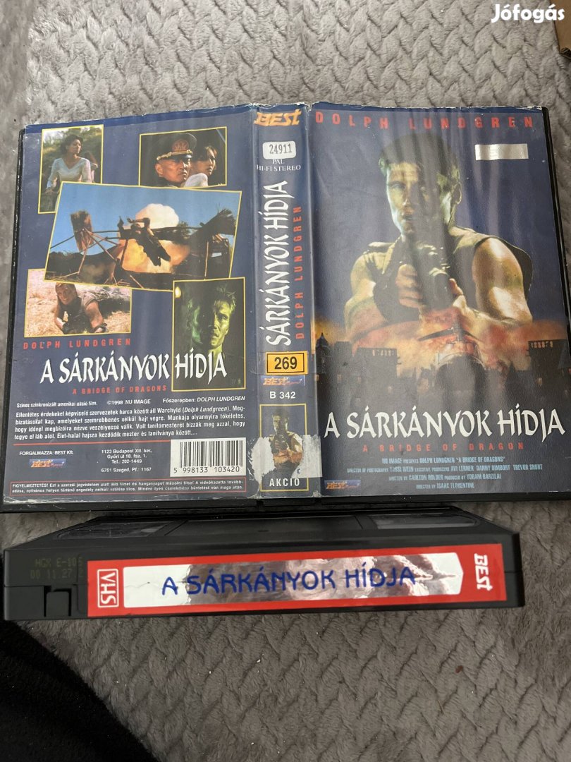 A sárkányok hídja vhs nagytok akció Lundgren