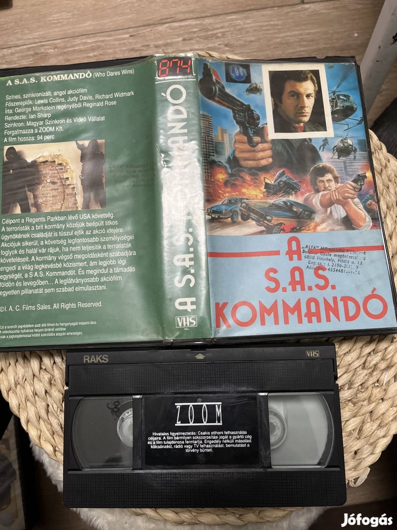 A sas kommandó vhs