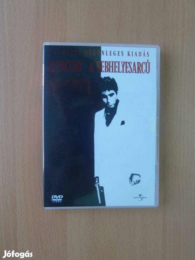 A sebhelyesarcú DVD