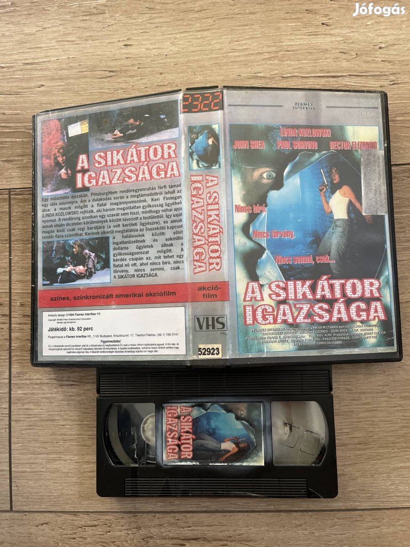 A sikátor igazsága vhs 