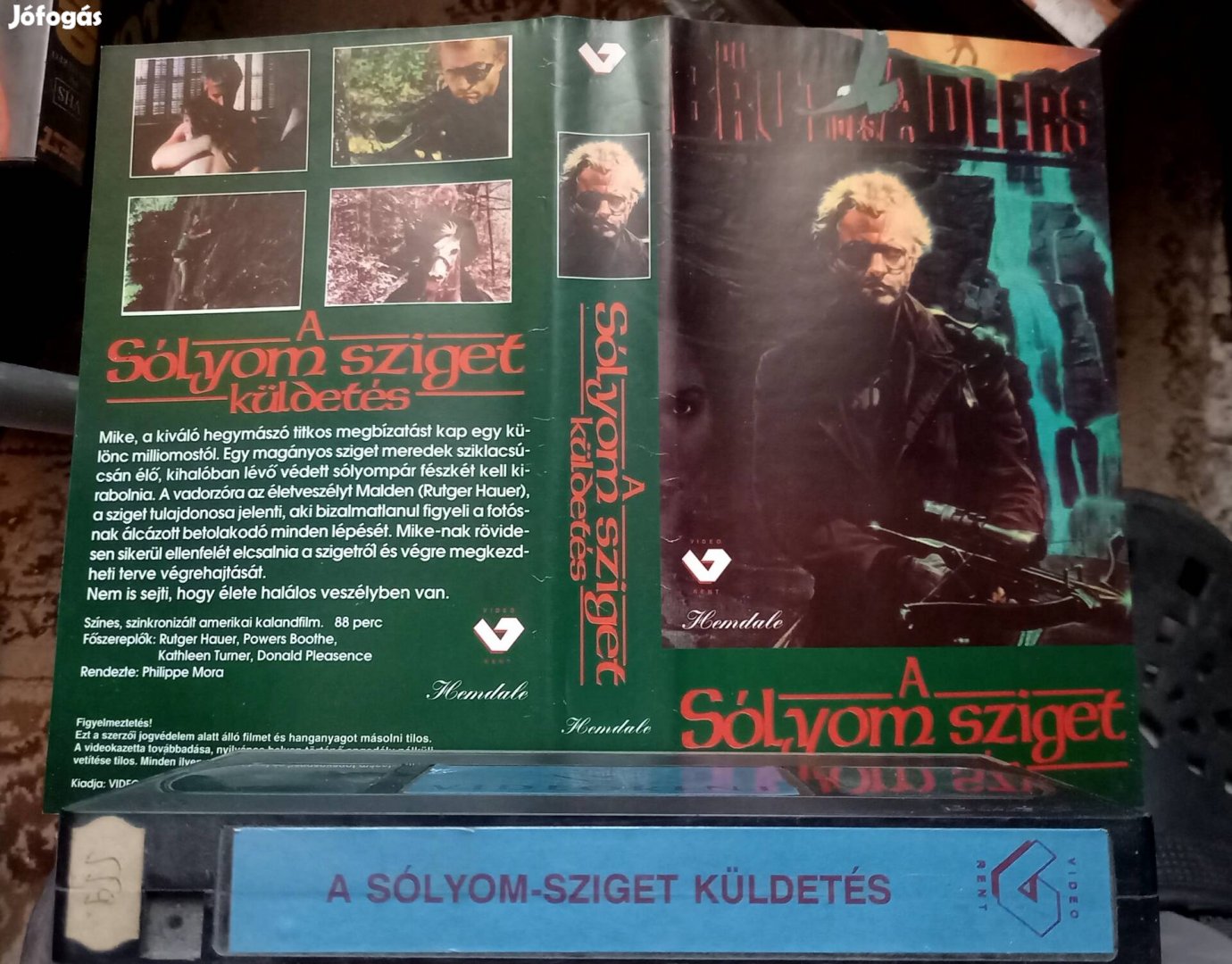 A sólyom sziget küldetés - Rutger Hauer - kaland vhs