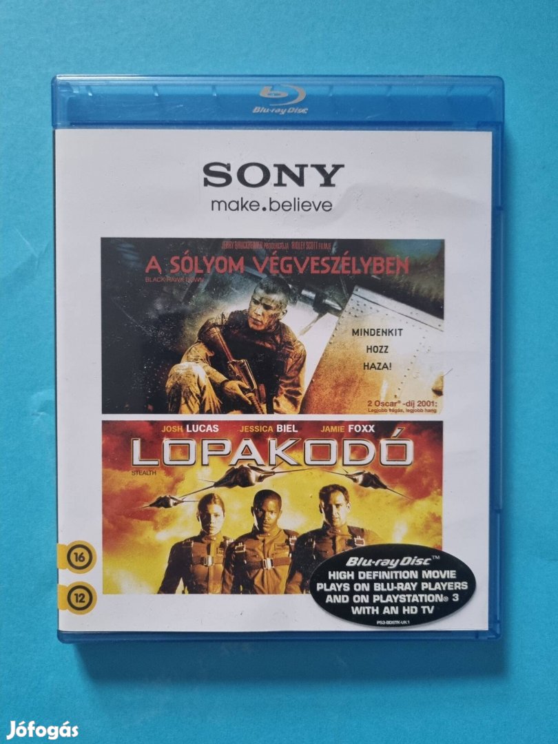 A sólyom végveszélyben és a lopakodó blu-ray