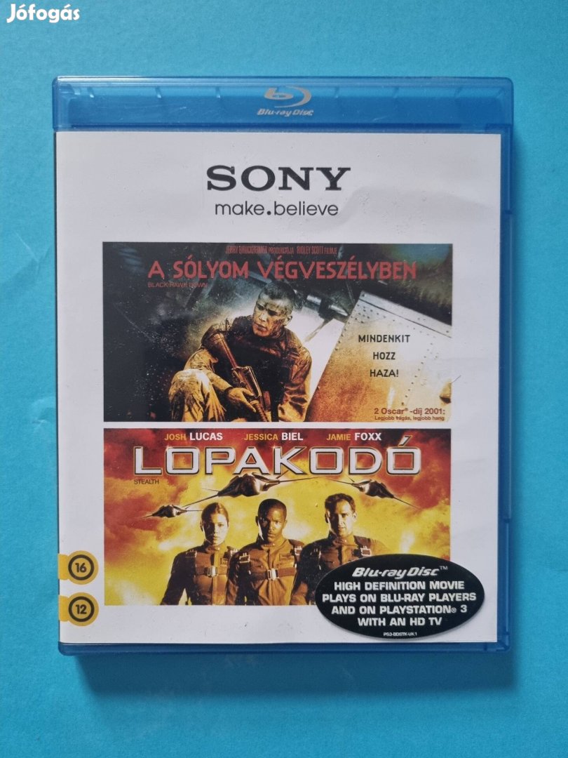 A sólyom végveszélyben és a lopakodó blu-ray