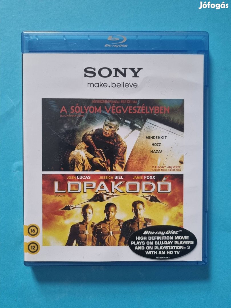 A sólyom végveszélyben és a lopakodó blu-ray