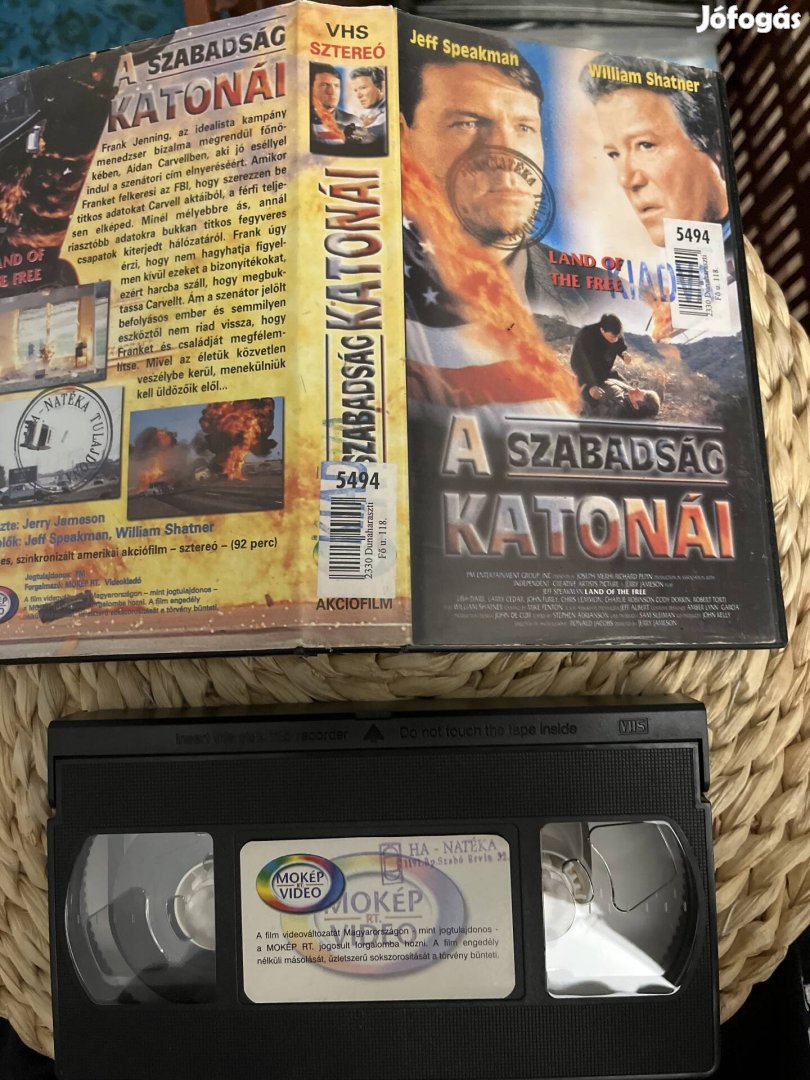 A szabadság katonái vhs