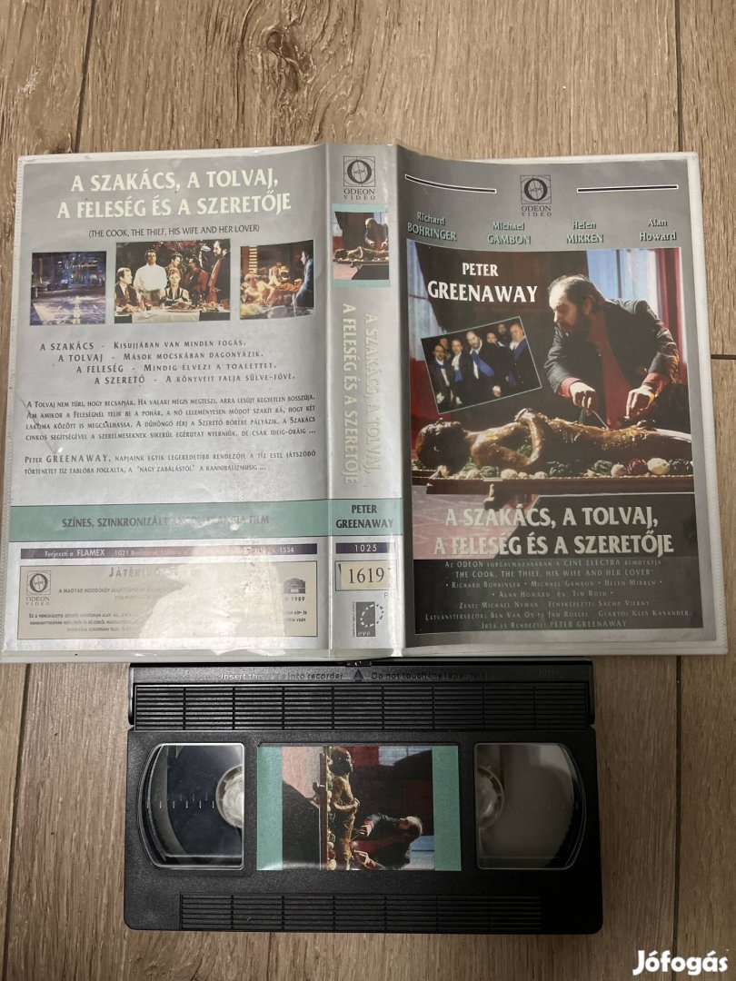 A szakács a tolvaj a feleség ...vhs 