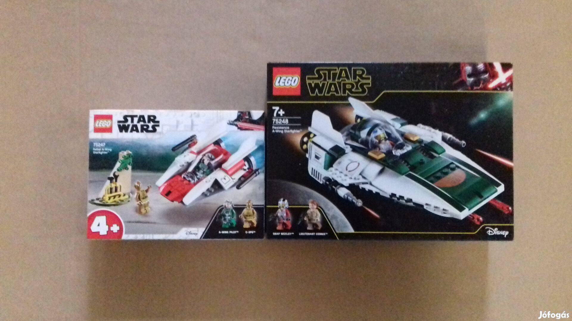 A-szárnyúak: bontatlan Star Wars LEGO 75247 + 75248 A-wing Foxp.azárba