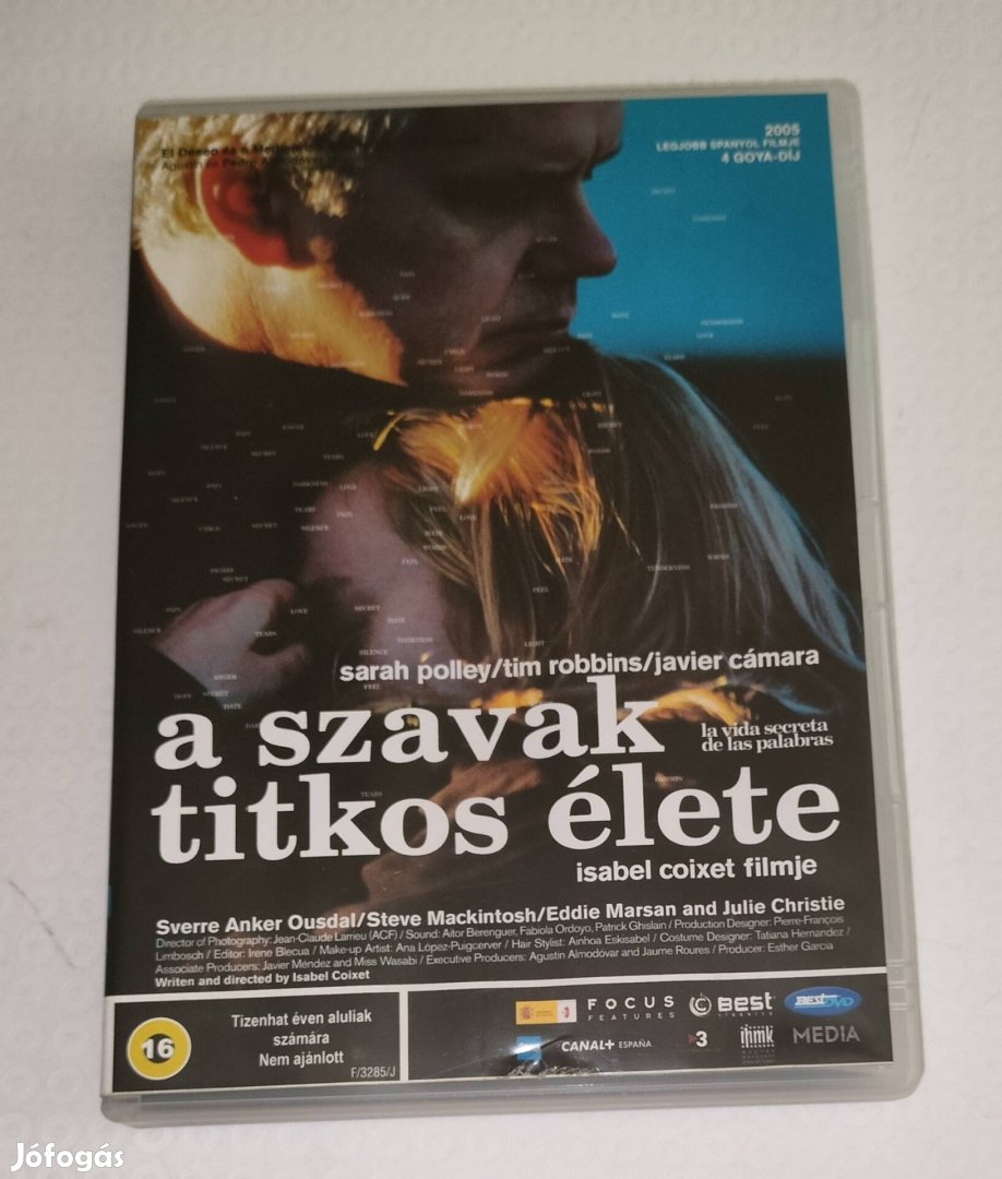 A szavak titkos élete dvd 16 éven felülieknek 