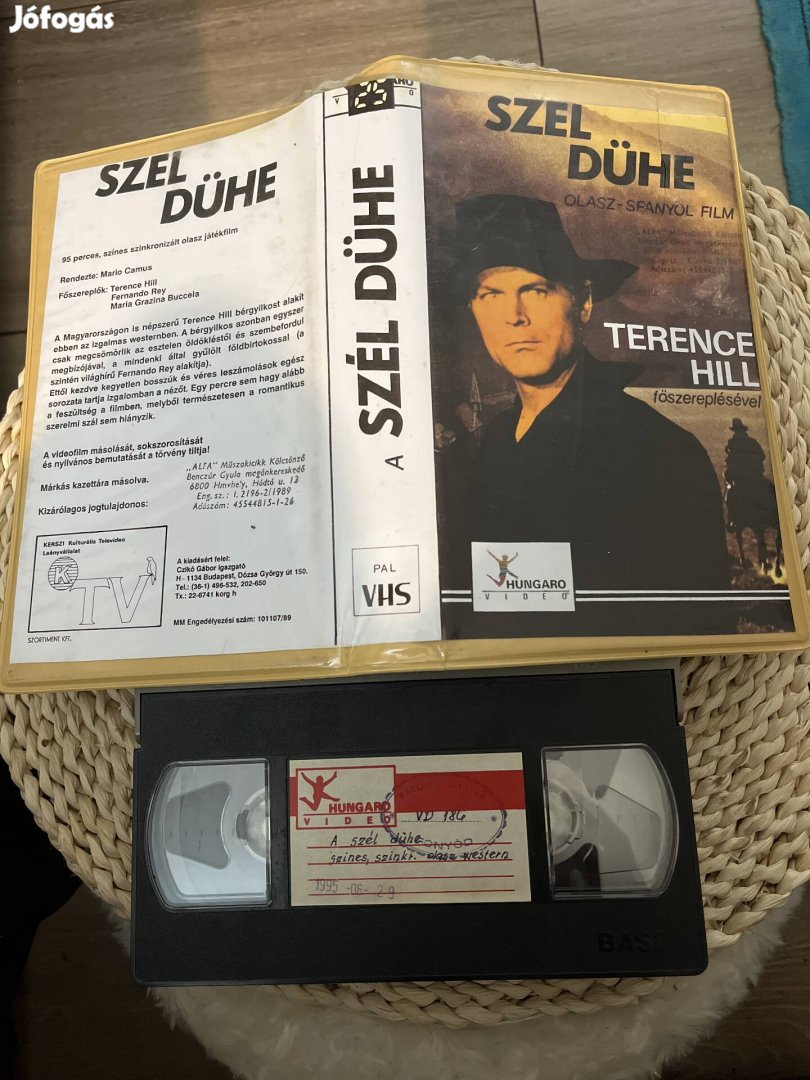 A szél dühe vhs Terence Hill