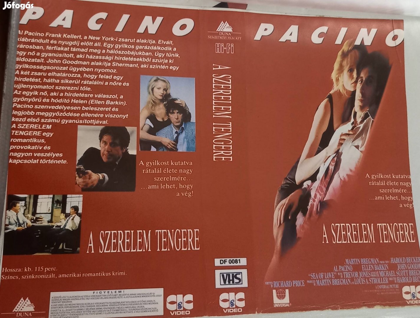 A szerelem tengere - krimi vhs - Al Pacino