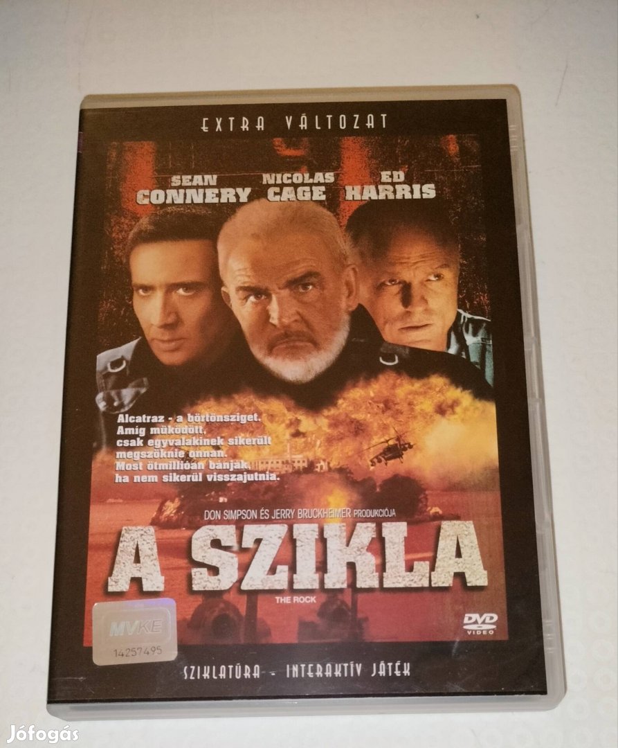 A szikla dvd Connery, Cage, Harris