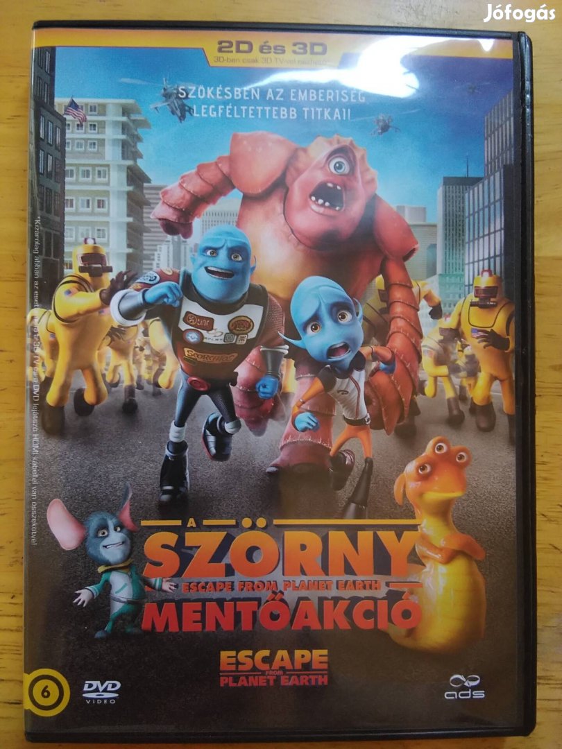 A szörny mentőakció 2D + 3D dvd 