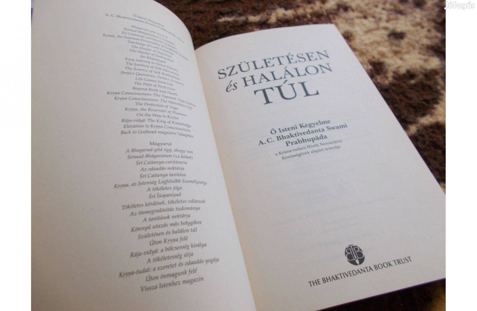 A születésen és a halálon túl - A. C. Bhaktivedanta Swami Prabhupáda