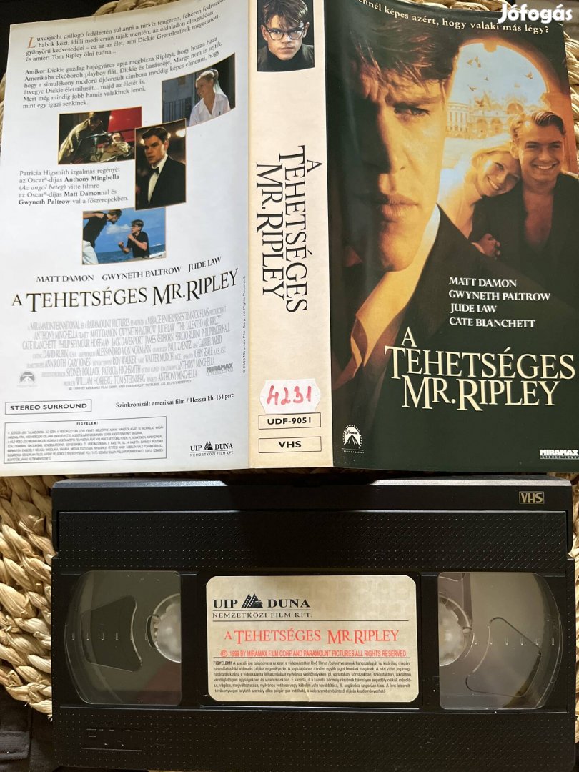 A tehetséges Mr Ripley vhs