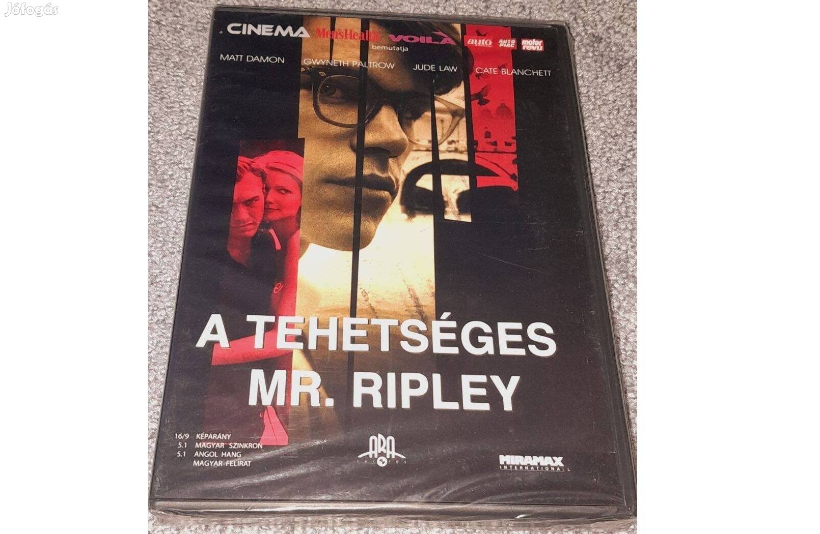 A tehetséges Mr. Ripley DVD (1997) Új, bontatlan, fóliás szinkronizált