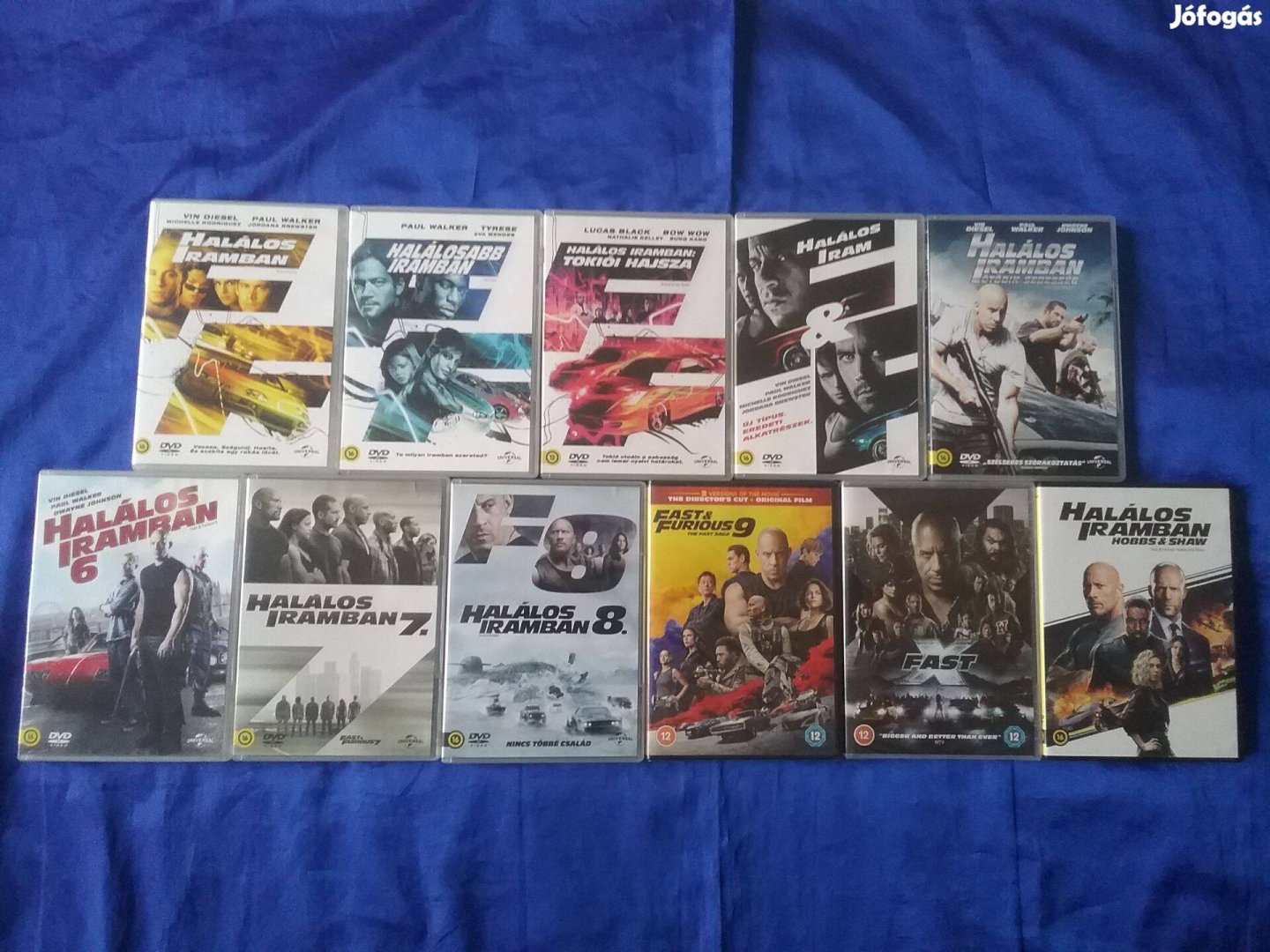 A teljes 11 részes Halálos iramban dvd gyűjtemény. Olvass !