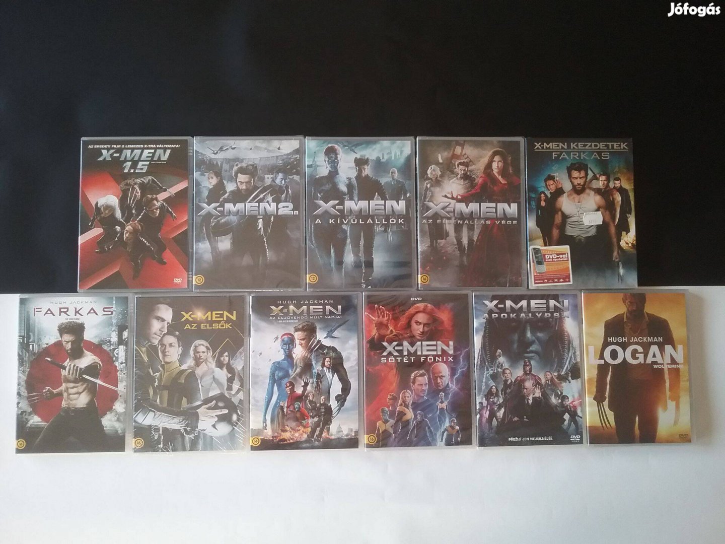 A teljes 11 részes X-MEN gyűjtemény dvd-n. Szinkronizált