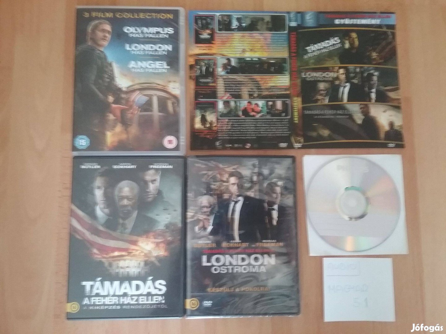 A teljes 3 részes Támadás a Fehér-Ház ellen. Dvd-n