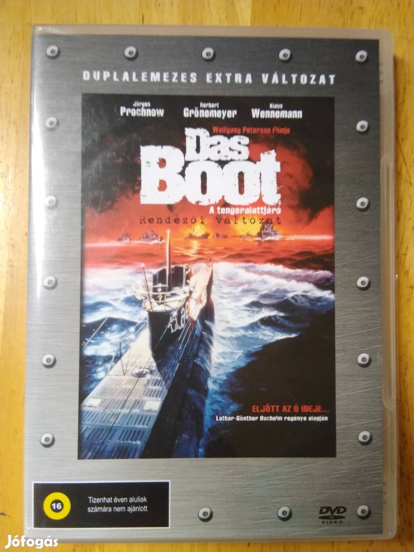 A tengeralattjáró duplalemezes újszerű dvd Wolfgang Peterson