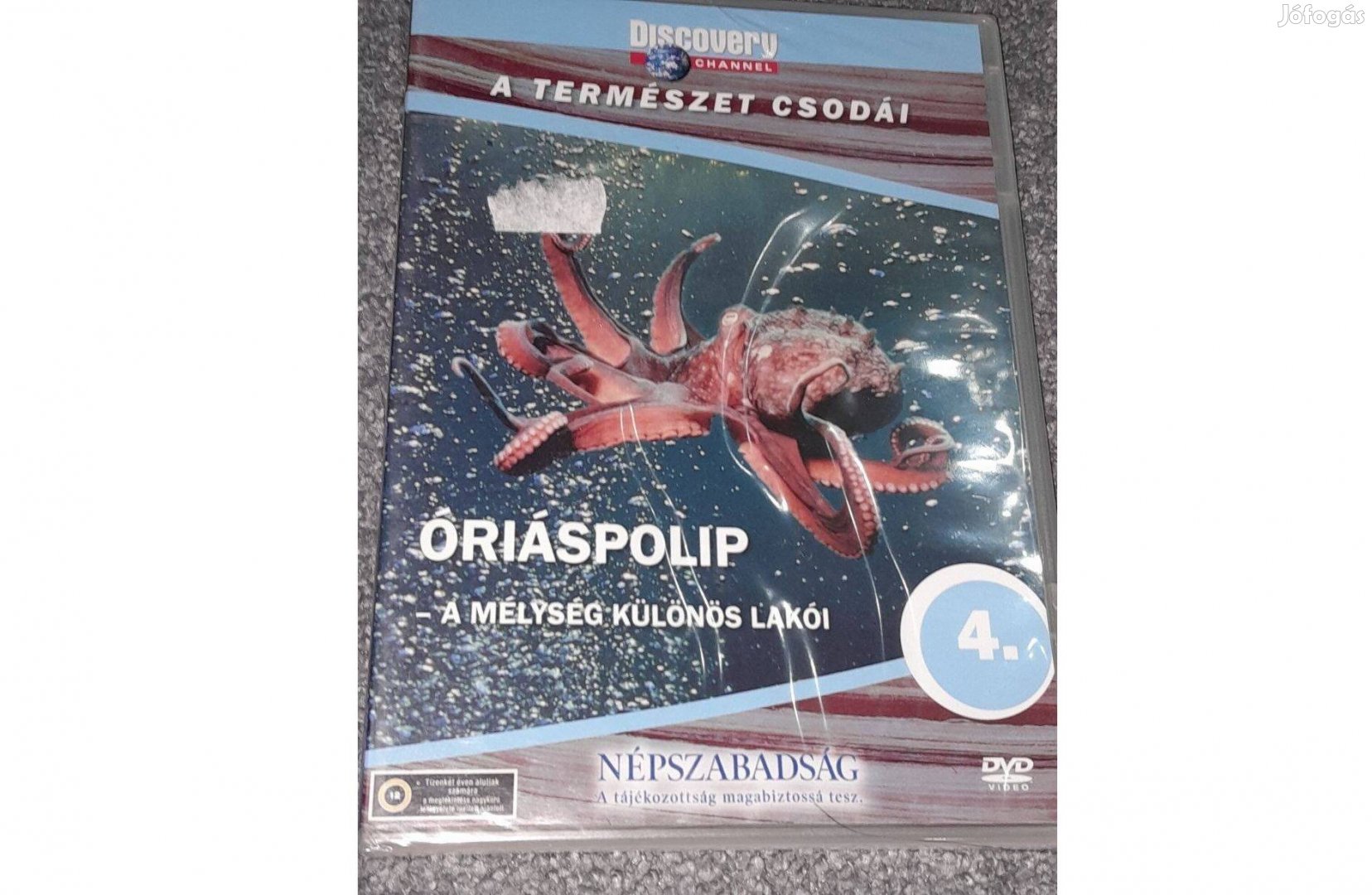 A természet csodái 4. - Óriáspolip DVD Új, fóliás, szinkronizált