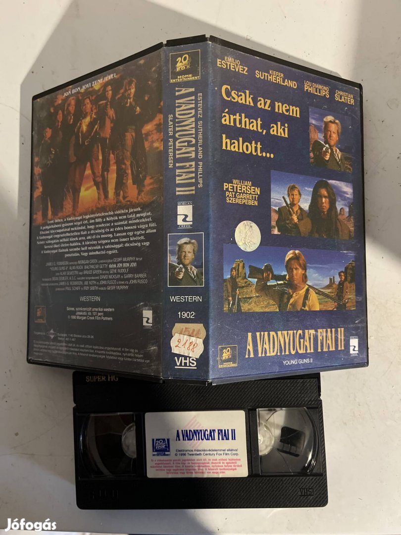 A vadnyugat fiai 2 vhs