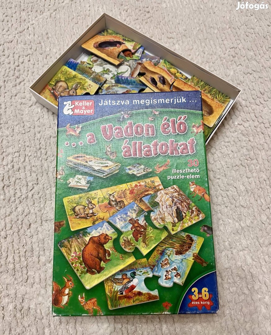 A vadon elő állatok - puzzle