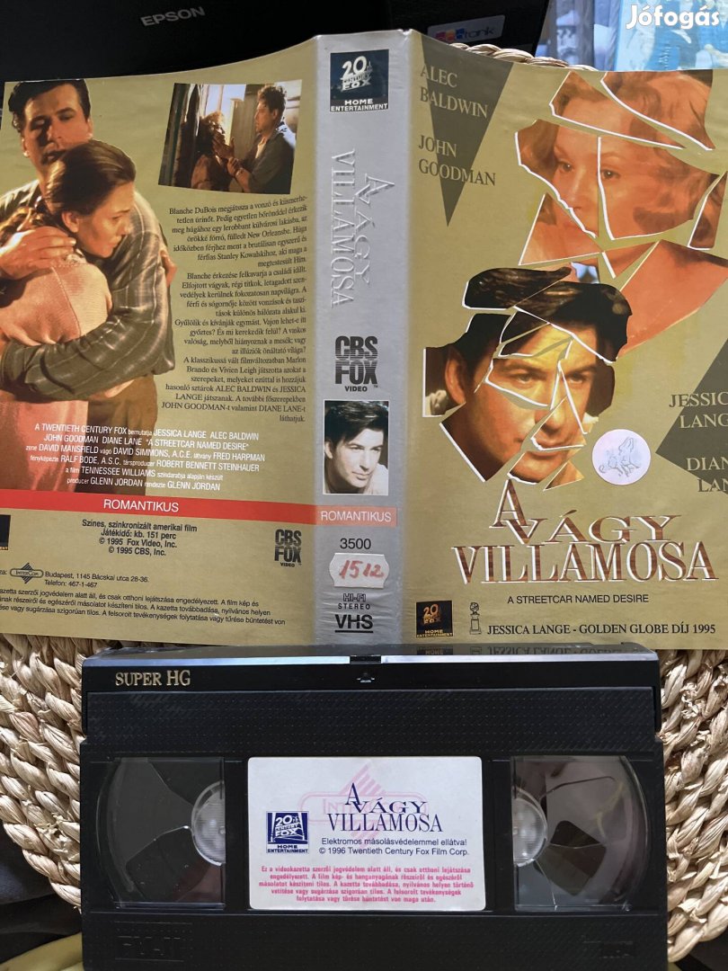 A vágy villamosa vhs