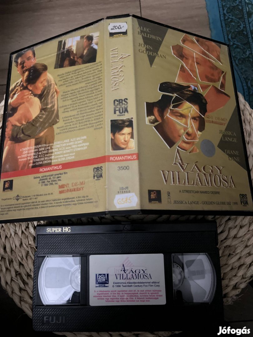 A vágy villamosa vhs film