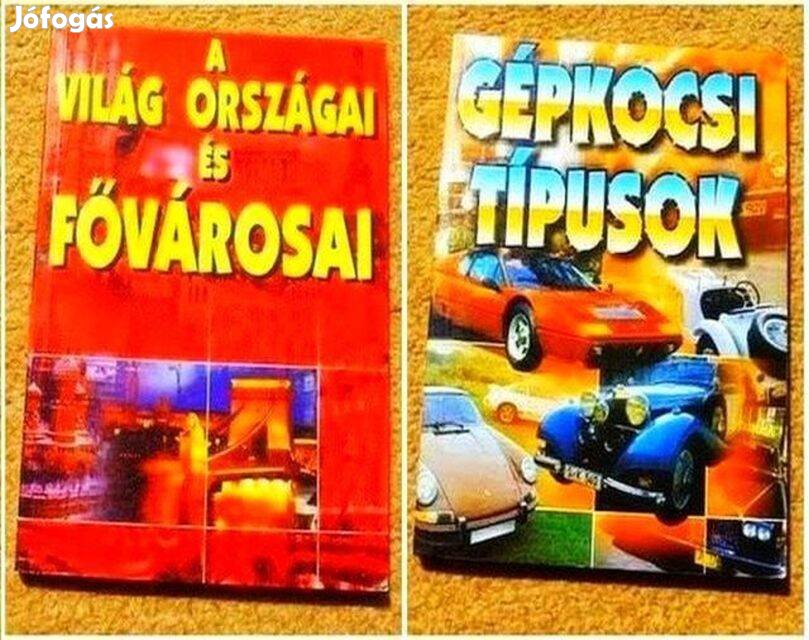 A világ országai és fővárosai - Gépkocsi típusok - Új könyvek