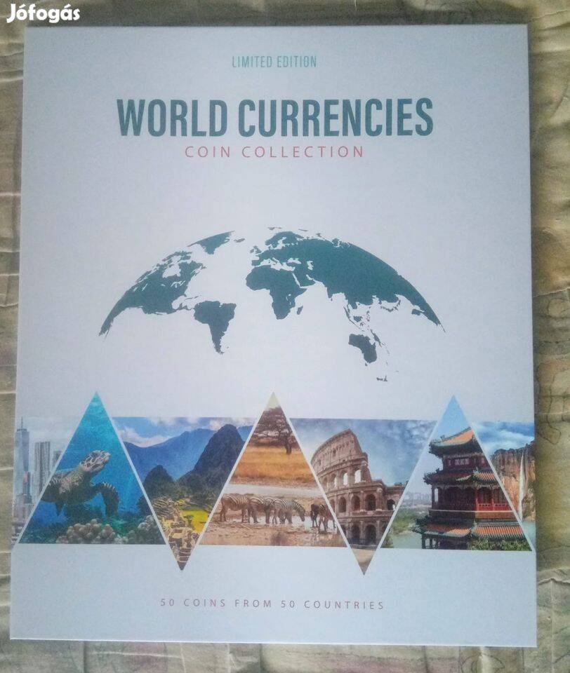 A világ valutái - 50 darabos - sorszámozott - érmegyűjtemény !!!