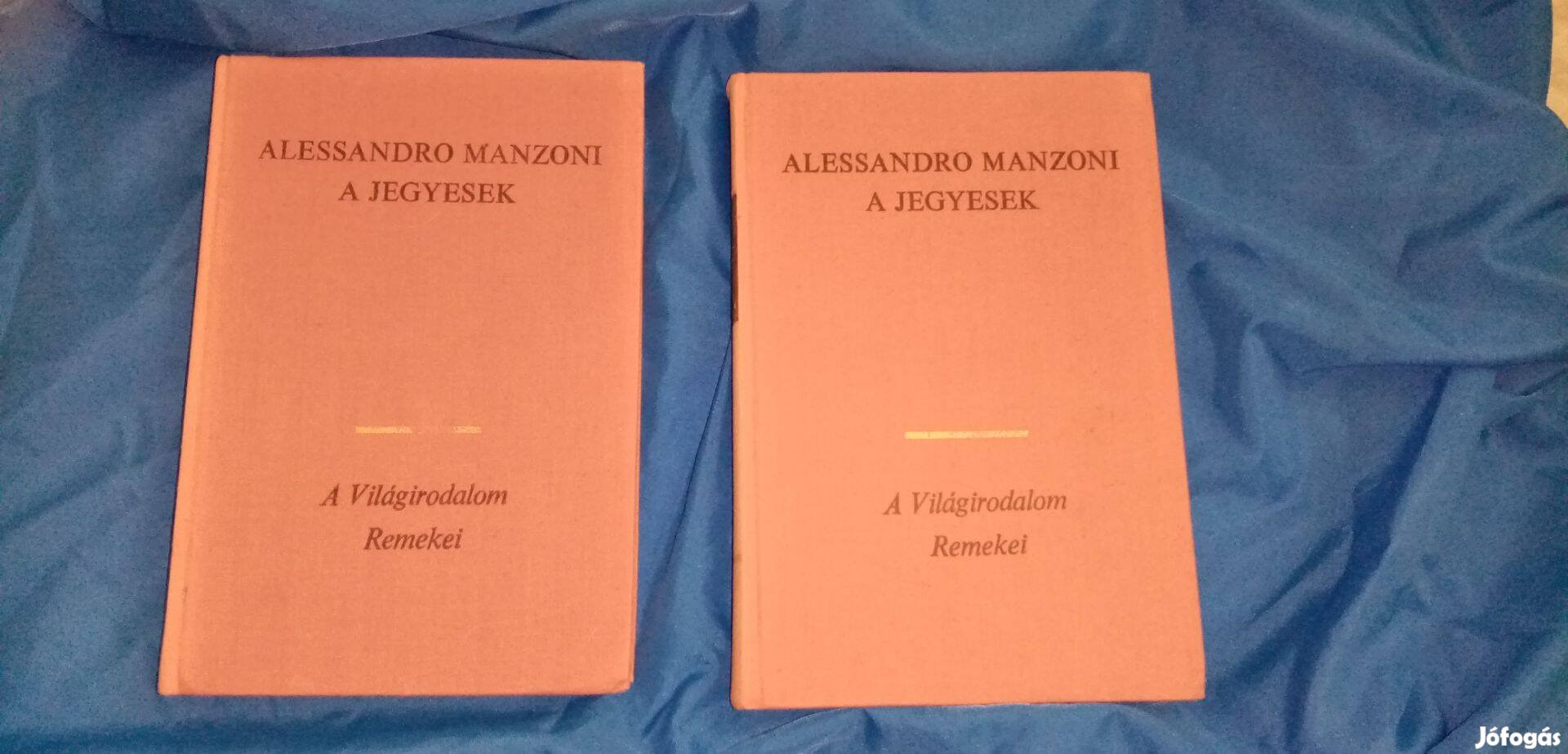 A világirodalom remekei : Alessandro Manzoni : A jegyesek I-II