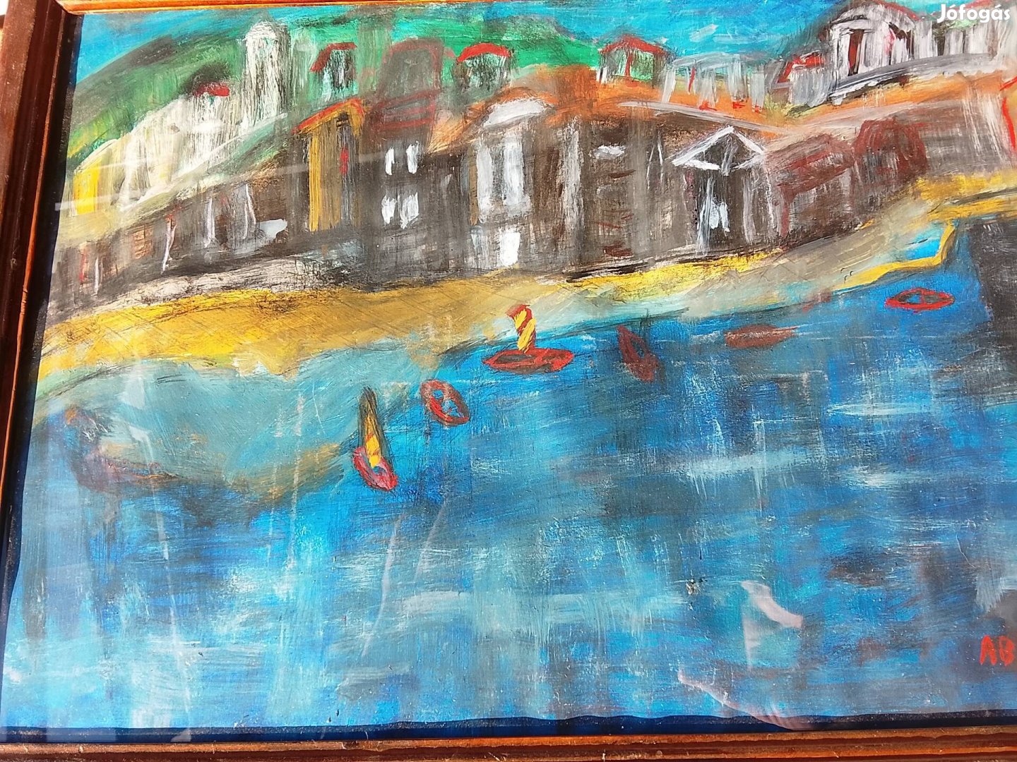 Aba-Novák jalzéssel festmény!