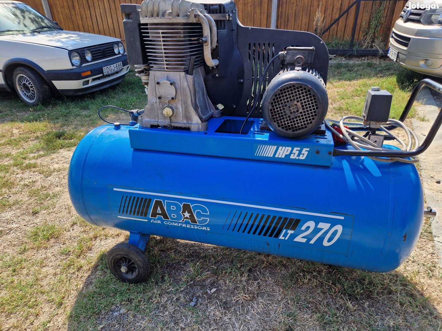 Abac kompresszor 5.5 le 270liter 380v